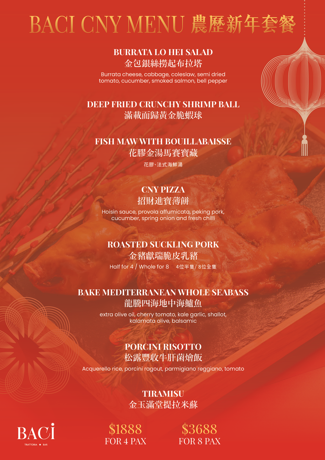 BACI Chinese New Year Menu [Deposit]