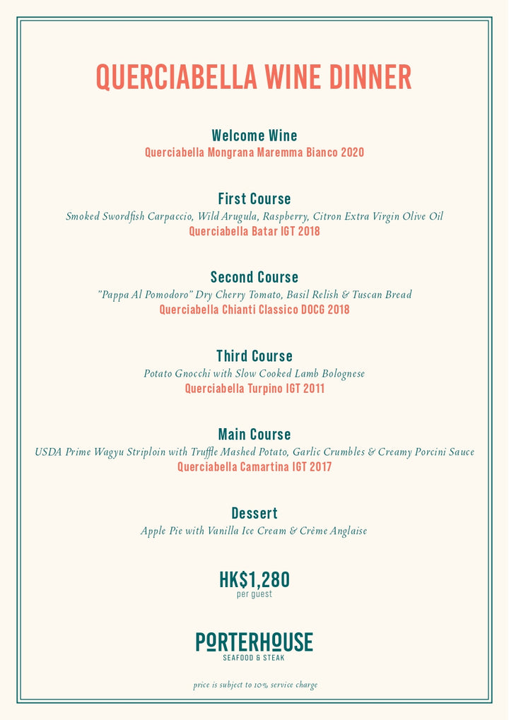 Querciabella Wine Pairing Dinner
